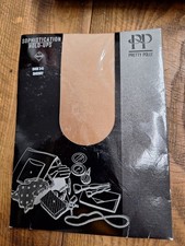 Pretty Polly Sophistication Shoe 3 - 5 Sherry Shadow Toe Hold Ups