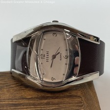 Decade Silver Tone Stainless-Steel Back Watch 43.2g