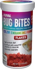 Bug Bites Color Enhancing Fish Food Tropical Fish Flakes Small to Medium Sized