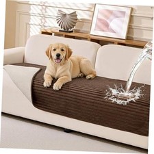 Waterproof Couch Cover for Dogs, Non Slip Washable Sofa 35" x 70.9" Chocolate