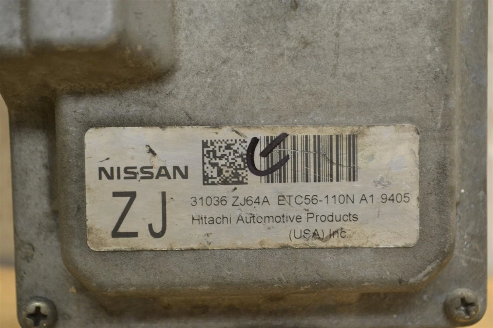 2009 Nissan SENTRA 2.0L Transmission Control TCM 31036ZJ64A Module 628-9A1 - Image 2 of 2