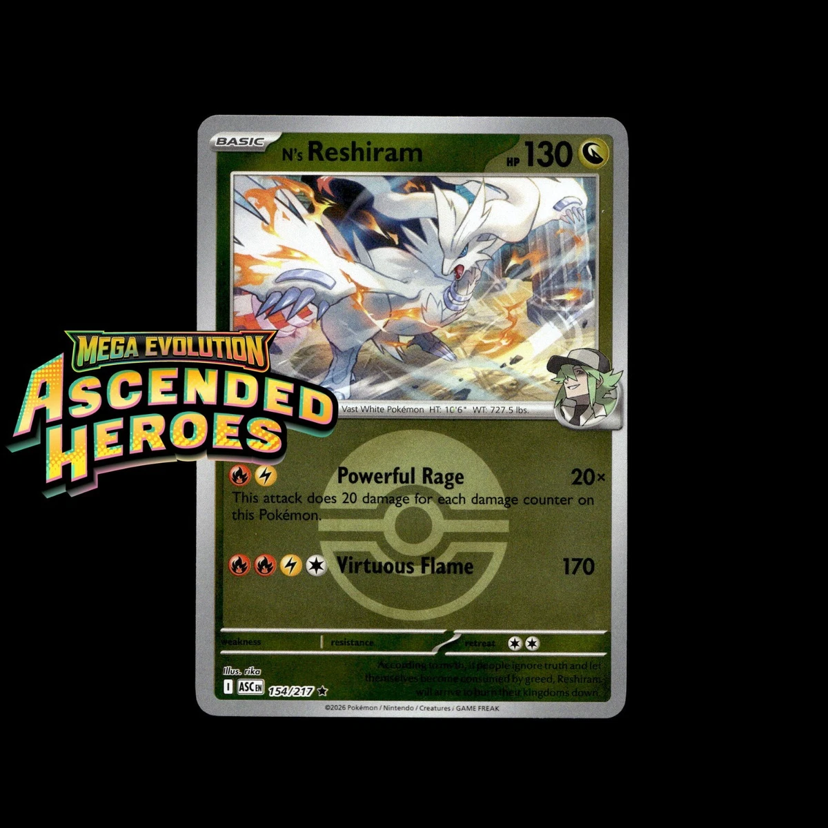 N's Reshiram Pokmon TCG Cards for sale | eBay