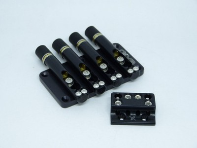 Headless bass bridge 4 strings with thrust bearings by Nova Guitar Parts