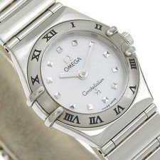 Omega Constellation My Choice 1561.70 Watch Ss Shell Quartz Ladies White Dial I1 3