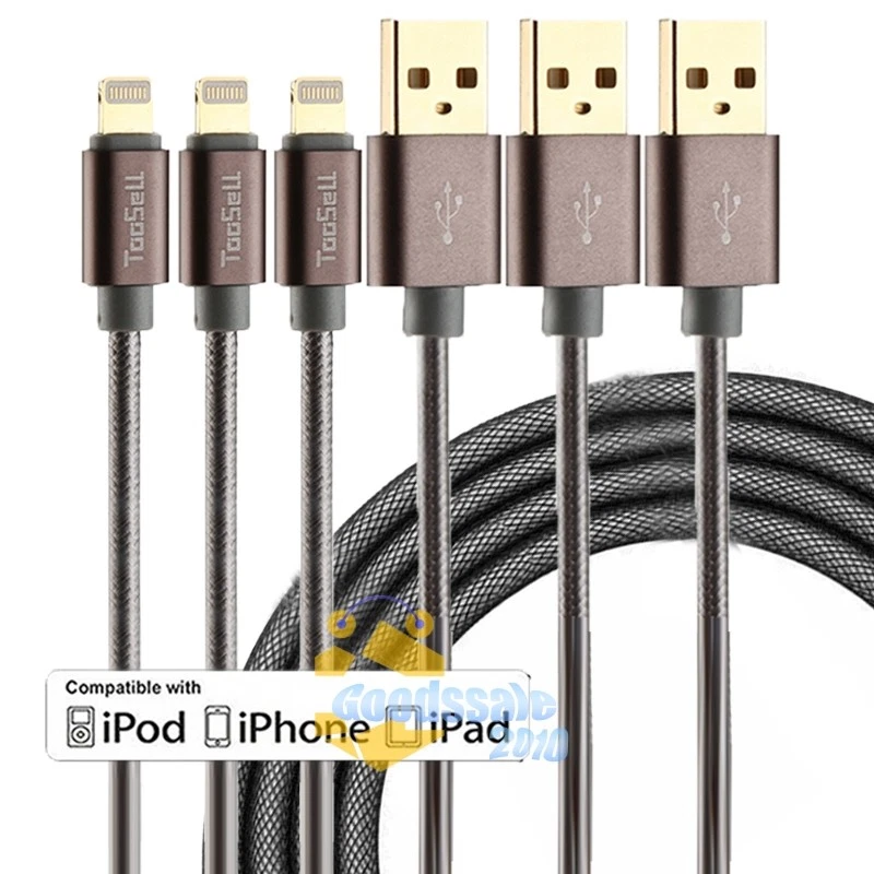 3x Fast Charging Cord USB Charger Cable For iPhone 14 13 12 11 Pro Max XR iPad - Image 2 of 4