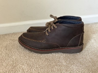 Clark s Vargo Apron Mid Ankle Boots Dark Brown Men s SZ 10.5