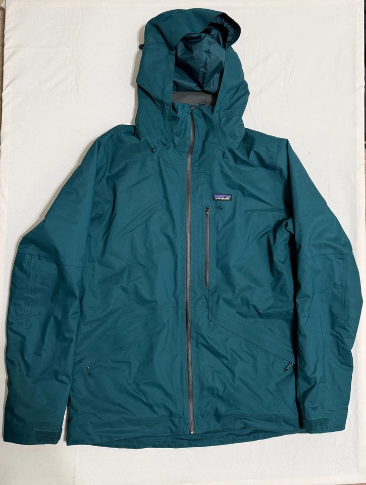 ✅ Chaqueta Patagonia Para Hombre Mediana Snowshot Esquí Snowboard H2NO & RECCO - Verde Oscuro Foto 2 de 4