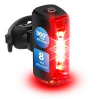 Fischer Twin Fahrrad RüCklicht Bremslicht 360° Bodenbeleuchtung Akku Werkzeuglos