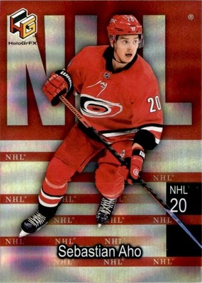 Sebastian Aho 2020-21 Upper Deck HoloGrFx NHL #NHL-11 Carolina Hurricanes