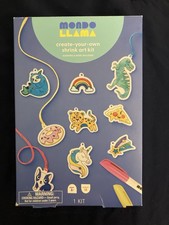 Mondo Llama Create-Your-Own Shrink Art Kit Crafts Includes Markers New Sealed