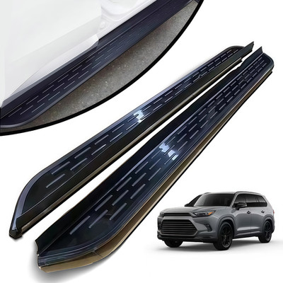 2PCS Running Boards Side Steps Nerf Bars for Toyota Grand Highlander 2024+