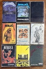 Lot Of 7 Metallica Cassettes And 2 cassette singles, Used, Load And Justice For