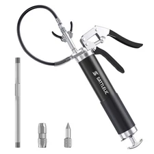 Grease Gun Kit, 8000 PSI Heavy Duty Grease Gun with Grease Coupler, 14oz Pist...