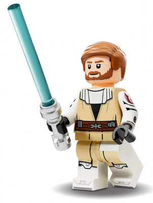 LEGO Star Wars Obi-Wan Kenobi Minifigure Jedi 75432 Clone Wars White Armor