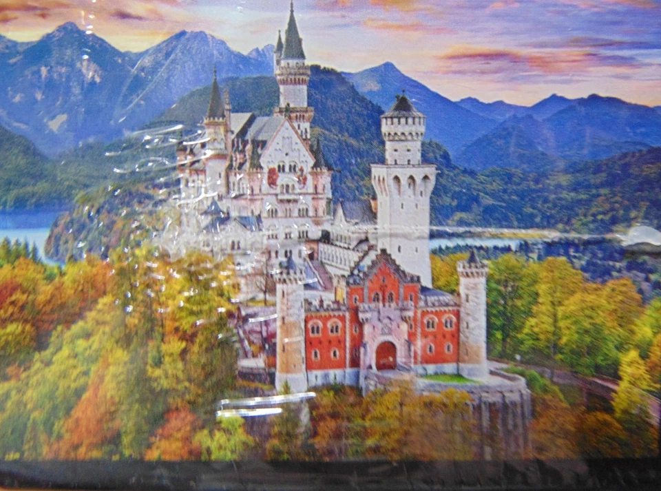 NEUSCHWANSTEIN CASTLE Baveria, Germany 1000 Pc. Jigsaw Puzzle NEW SEALED 19"x26" - Image 4 of 4