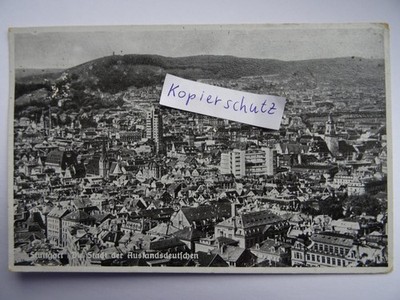 Postcard Stuttgart city of foreign Germans used 19.03.1942 Schäffer Dürmentingen