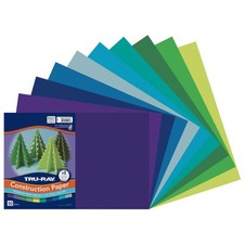 Pacon Construction Paper 76 lb Text Weight 12 x 18 Assorted Cool/Warm Colors ...