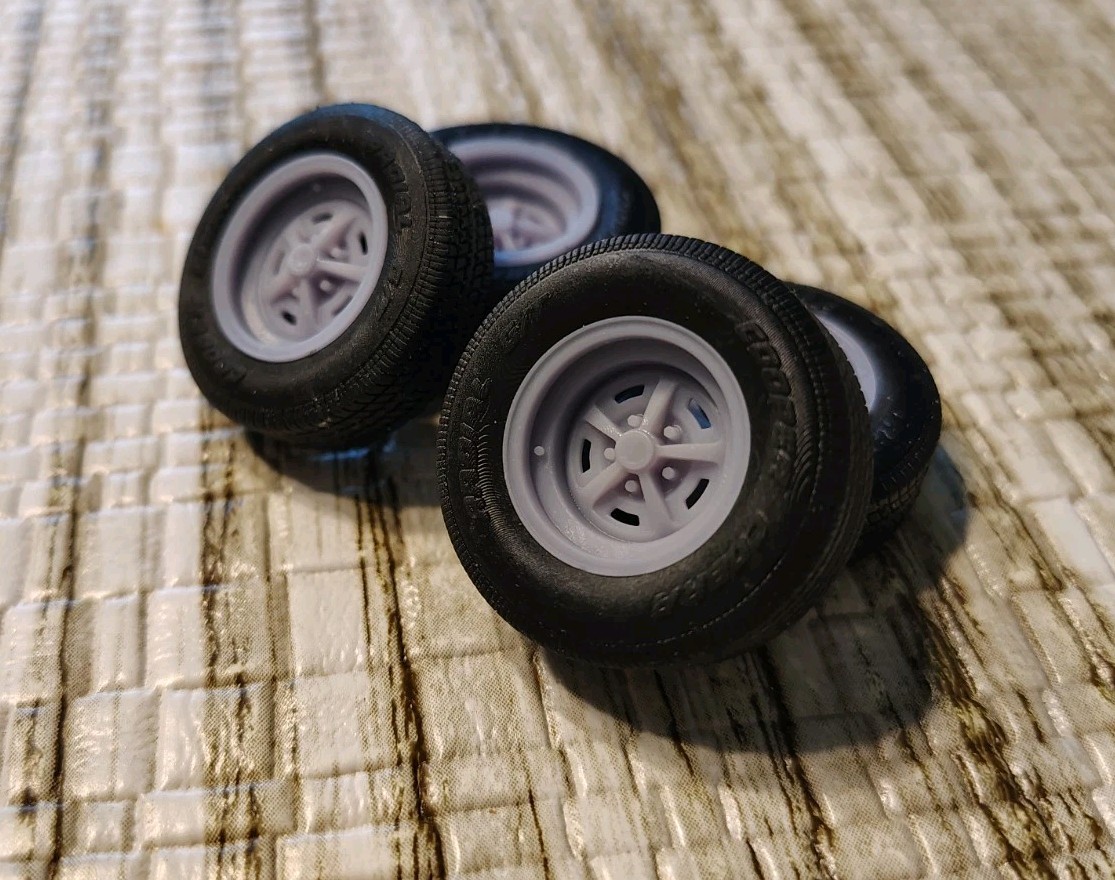Unpainted Base Rims American Racing Wheels 20x10 1/24 Scale American Racing VN500 Model Car ...