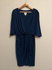 NEW Suzi Chin Maggy Boutique Dress Sheath Evening Cocktail Party Stretch Drape 6