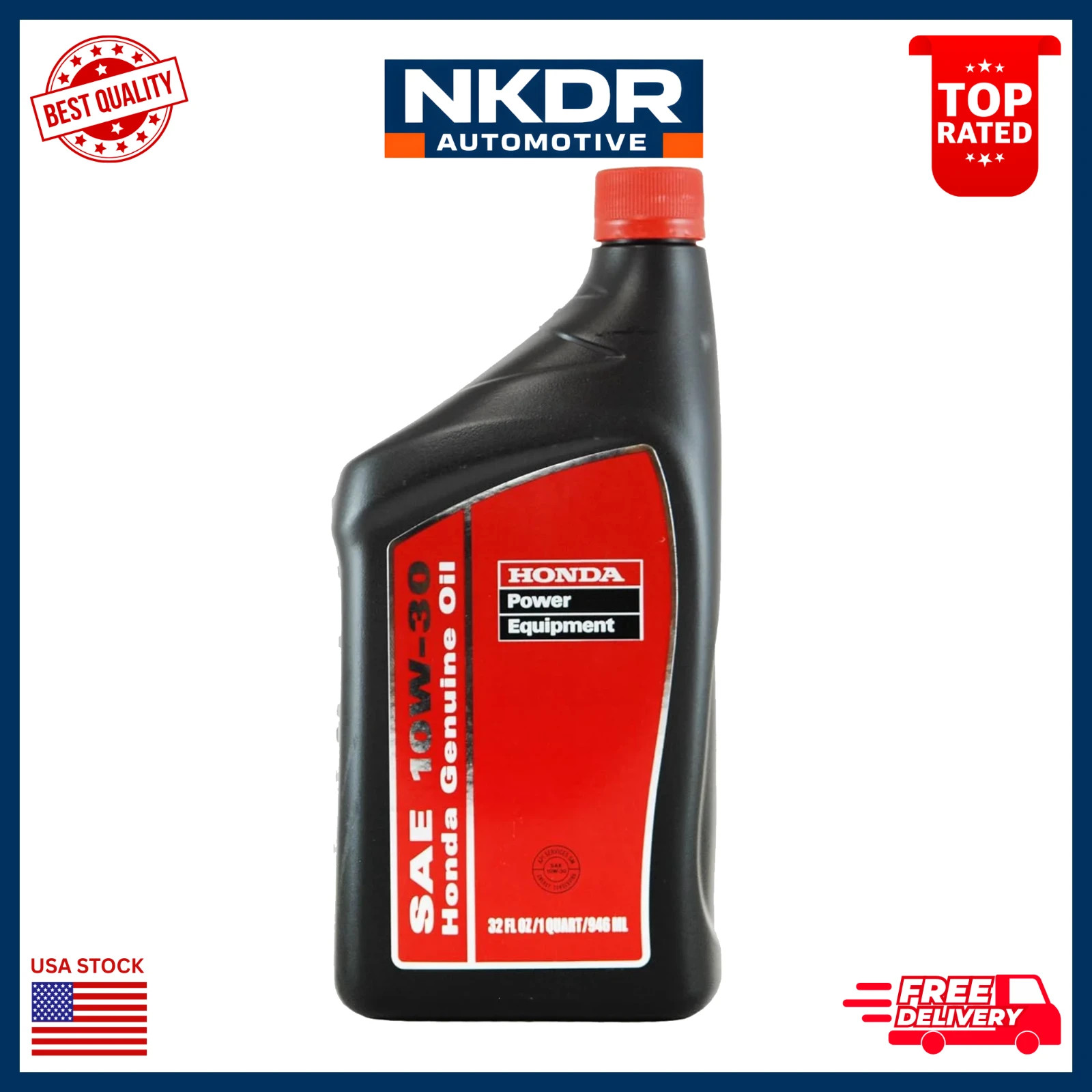 Honda Power Equipment 10W-30 Motor Oil, 1-Qt. Bottle