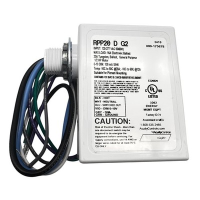 Acuity Controls nLight RPP20 D G2 Occupancy Controlled Dimming RPP20DG2 Relay