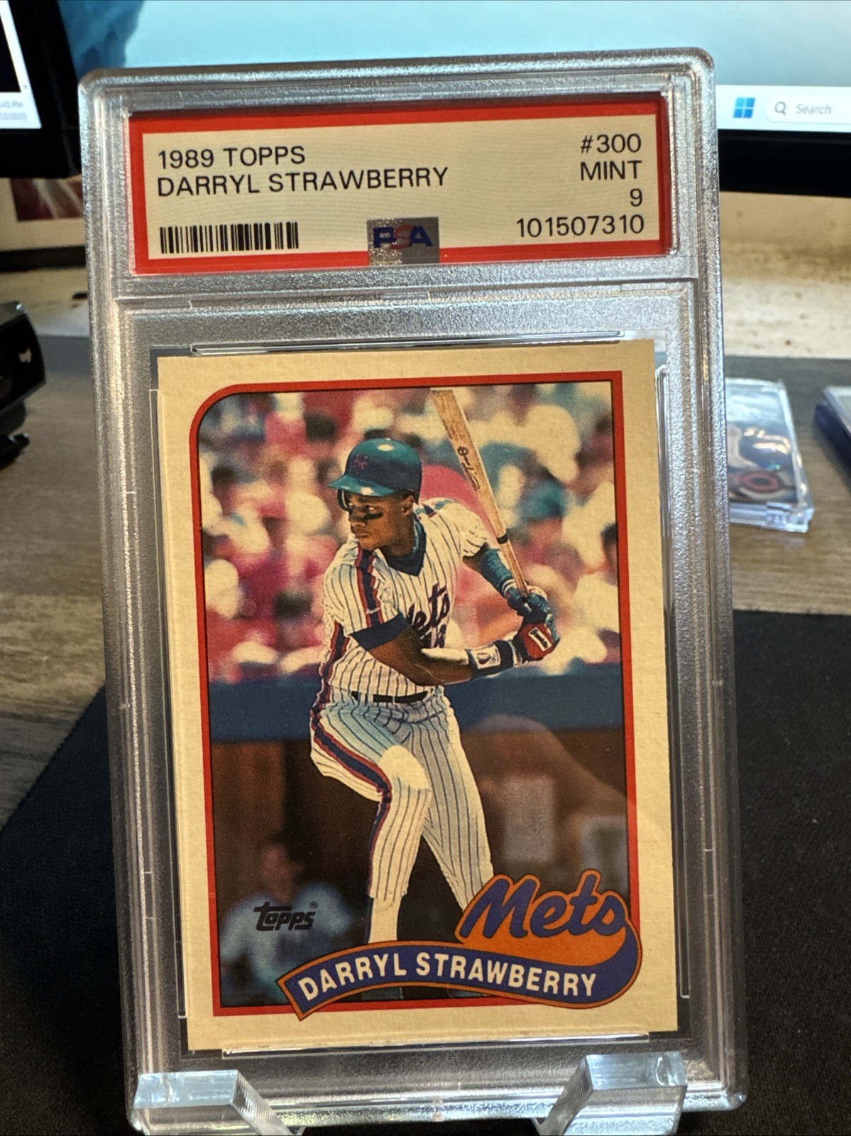 1989 Topps Darryl Strawberry #300 PSA 9 MINT