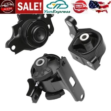 3 PCS. Engine Motor & Transmission Mount for 2007-2008 Honda Fit 1.5L Auto trans