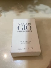 Giorgio Armani ACGUA DI GIO Eau de Toilette 0.17 oz Mens Boxed MINIATURE Cosmair