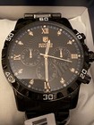NIB Montres Prestige Lucent Men's Chronograph Watch - Black & Gold — photo 2