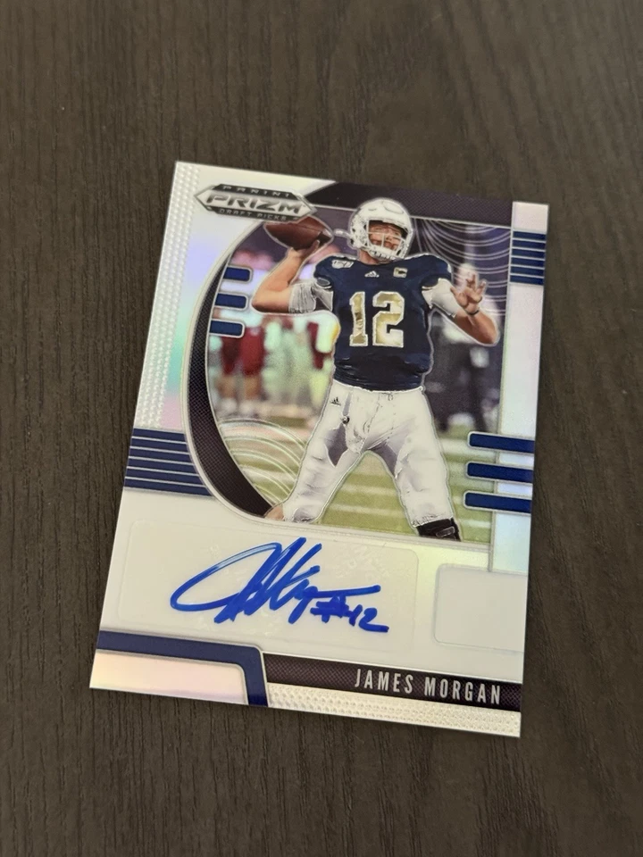 2020 Panini Prizm Draft Picks Rookies Silver Auto #229 JAMES MORGAN Rookie RC - Image 3 of 4