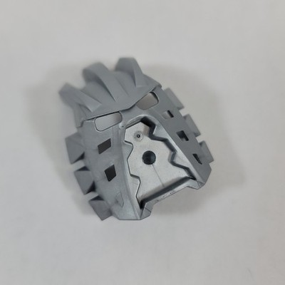 Vtg LEGO BIONICLE Takanuva Makuta PEARL LIGHT GREY Kanohi Mask Avohkii 44814