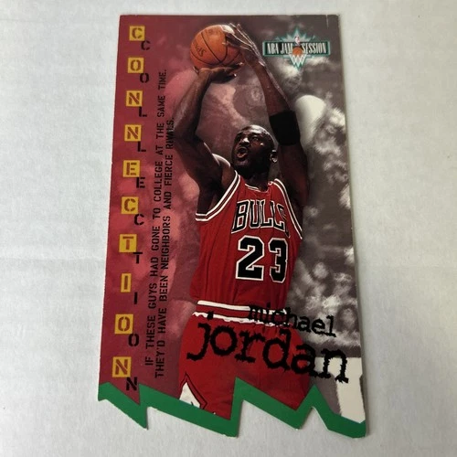 1995-96 Fleer Jam Session Connection Collection Die Cut #D13 Michael Jordan E1