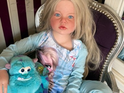 Angelica REBORN Baby Kind groß lebensecht Silikon KUNST Puppe Sabrina Zimmermann