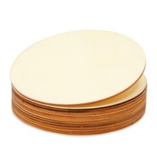 Juvale 12-Pack Unfinished Round Wood Boards for Crafts - 6 Inches, 6-inch 