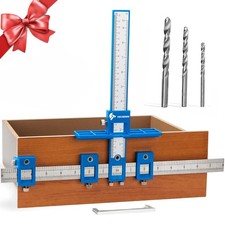 Cabinet Hardware Jig Template Tool Adjustable Drill Guide for Pulls and Handles