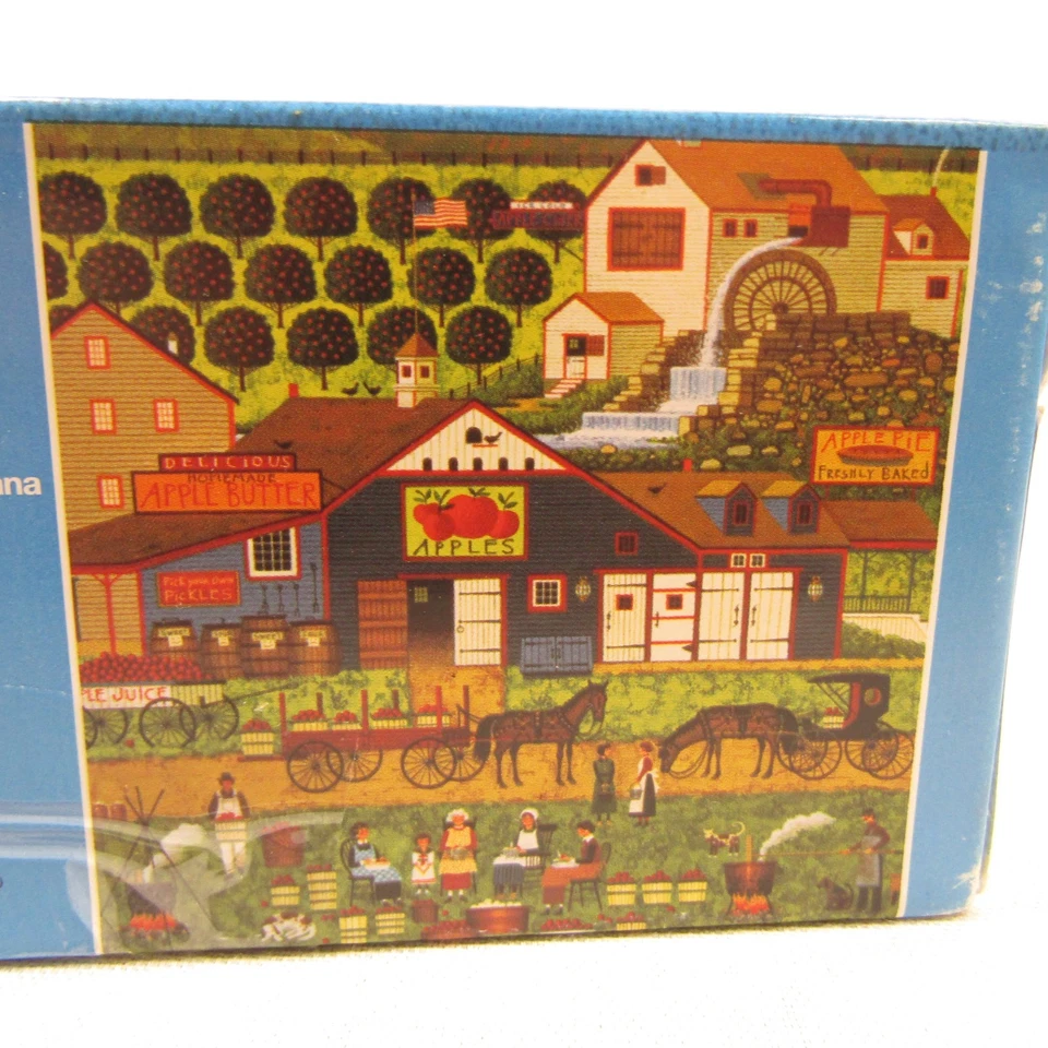 Rompecabezas Charles Wysocki para fabricantes de mantequilla de manzana 1000 piezas COMPLETO Americana Foto 4 de 4