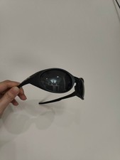 Oakley Eye Jacket Redux Sunglasses Matte Black Prizm Lenses Sport Wrap Y2k