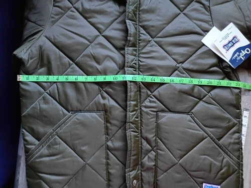 Big Smith Quilted Puffer Made In USA Mens M Jacket Dark Green NOS  image 10