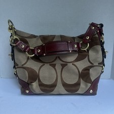 Coach Carly Vtg Signature C Soho Hobo Leather 10619 Turn-lock Shoulder Handbag