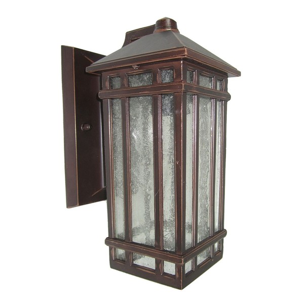 Wandlampe Glas Aluminium Eckig Wand AußEn IP44 Rustikal Milton Haus Hof Terrasse-image