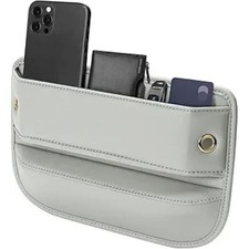 Universal Fit Car Gap Filler, Premium Leather Car Seat Gap 05 Beige, 1 Pack