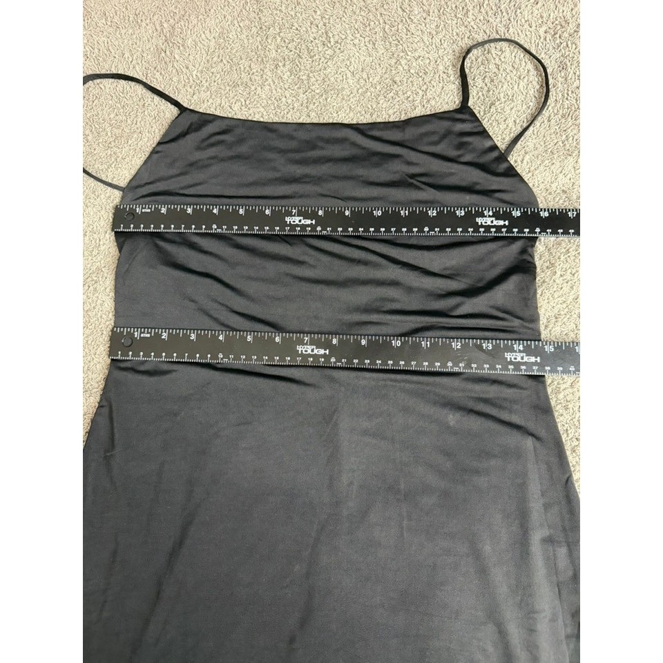 casual dress clothes women Womens Linen Summer Sleeveless Maxi Dress Loose Cute Plain Size:9 Medium Black Satin Wrap Midi Jul-25