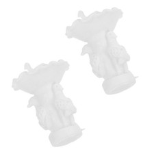 2 Pcs Decorative Ornamental Fountain Decorations Indoor Dollhouse Mini