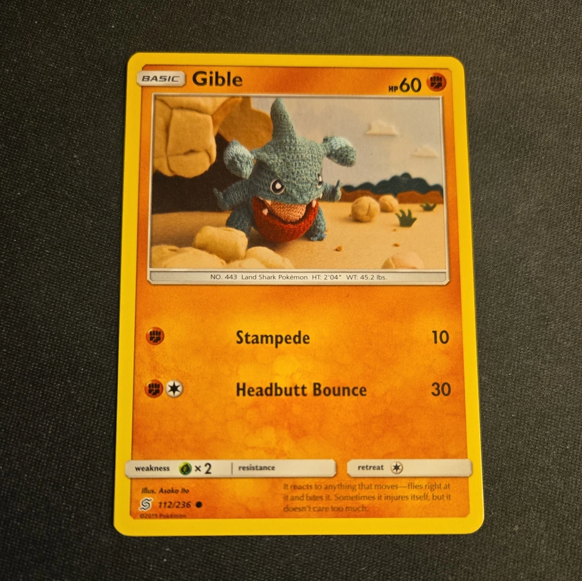 Gible Pokemon Card for sale