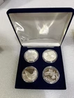 4 X 1 oz .999 Proof Silver Rounds National Wildlife Refuge 2003 Eagle, Salmon +2