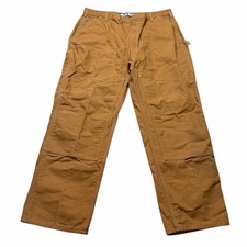 ๐ Carhartt โจ Loose Fit Double-Front Duck Canvas Work Pants 44x32 Made in USA ๐ค
