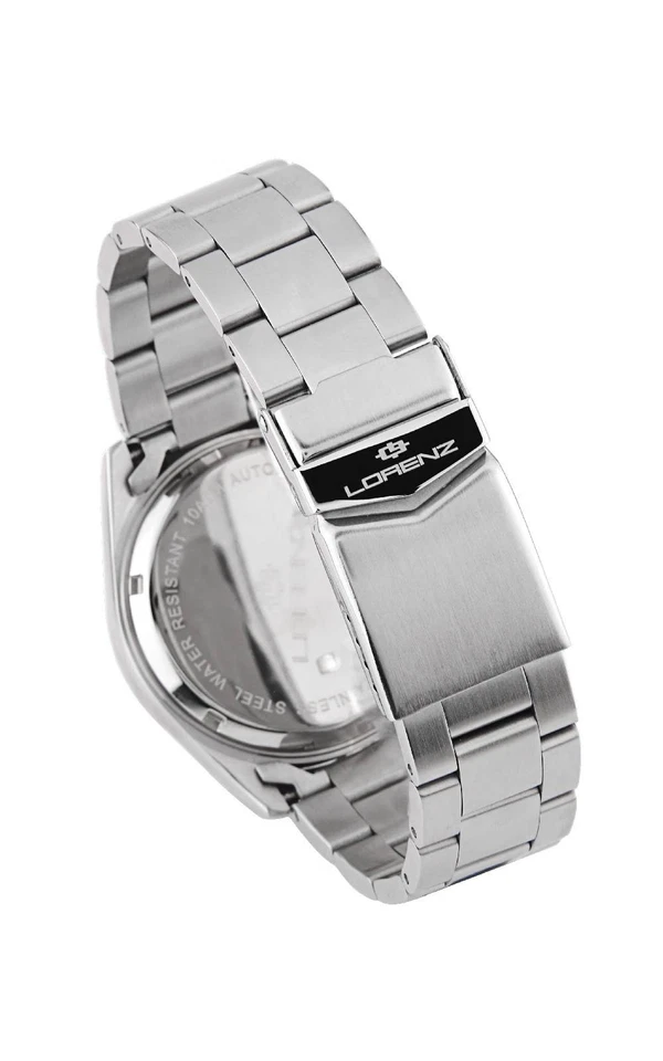 Orologio Lorenz Ginevra King Automatico Turchese 030235TQ Watch Acciaio Data - Immagine 3 di 4