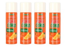 Pure Citrus Orange Air Freshener, 4oz Pack of 4 Free Shipping Non-Aerosol
