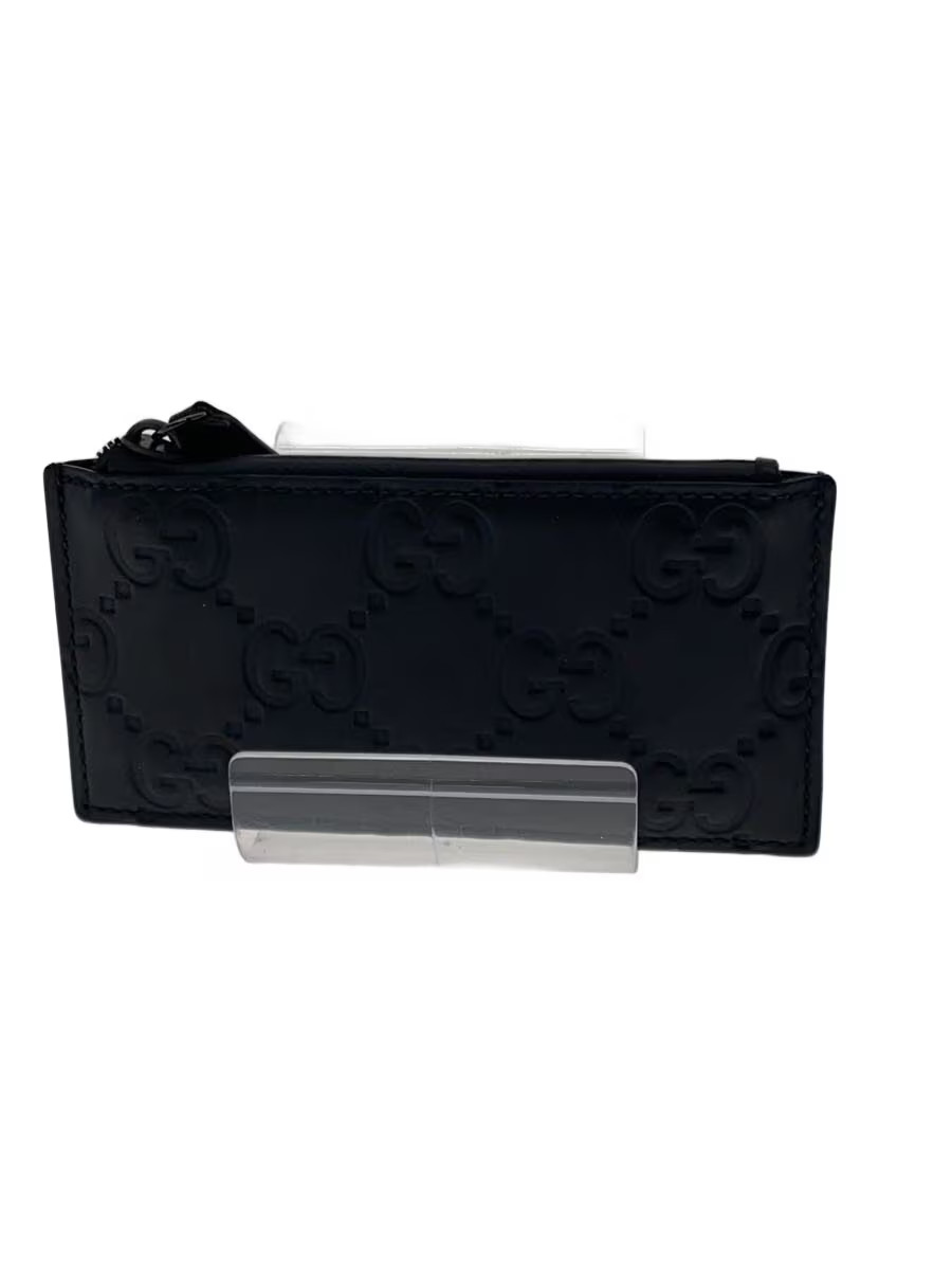 GUCCI Men's PVC Card Case in Black with All-Over Print, 771314/2149