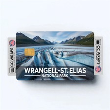 2PK Wrangell-St. Elias National Park Credit Card Vinyl Skin Decal